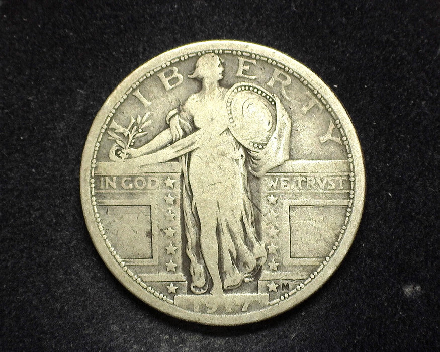 1917 Type 1 Standing Liberty Quarter VG - US Coin