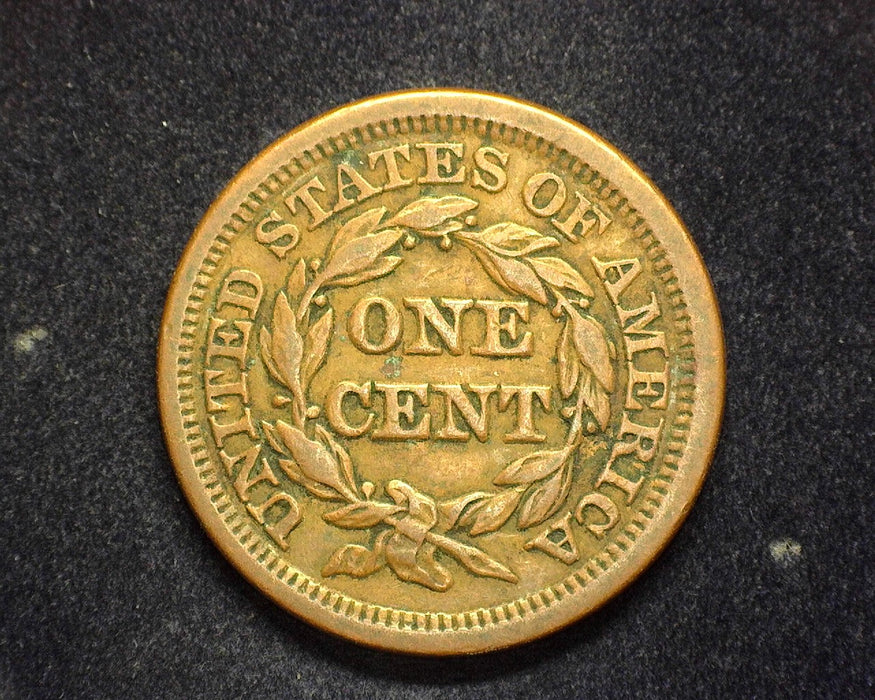 1847 Large Cent Braided Hair Cent VF - US Coin