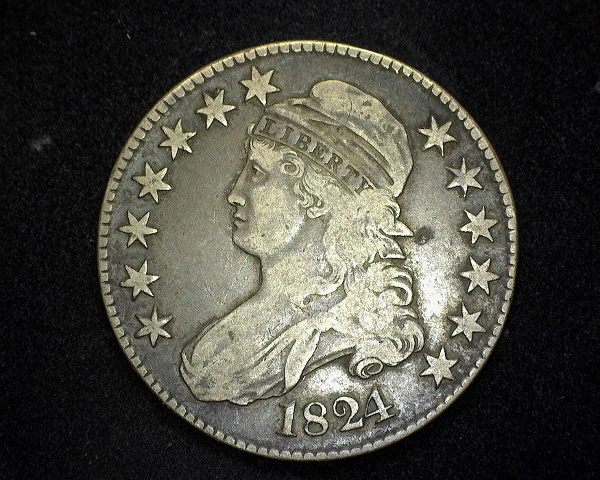 1824 Capped Bust Half Dollar VF - US Coin