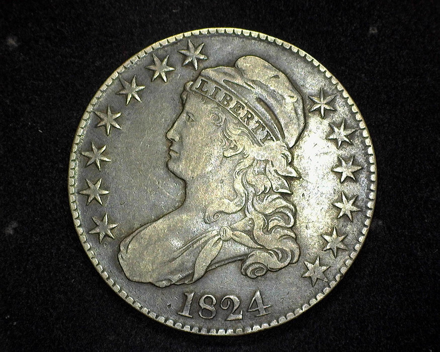 1824 Capped Bust Half Dollar VF - US Coin