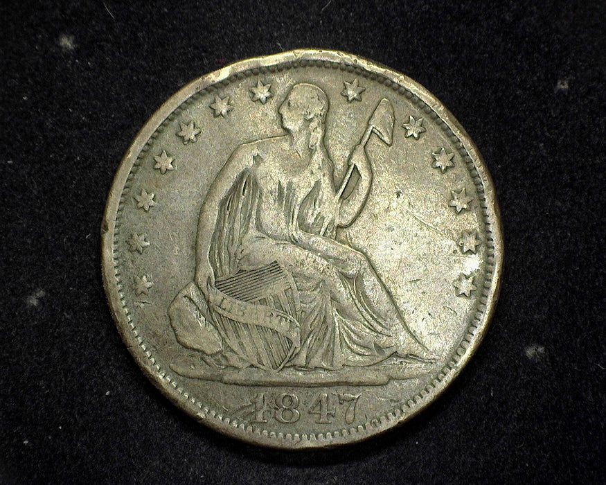 1847 O Seated Liberty Half Dollar F - US Coin