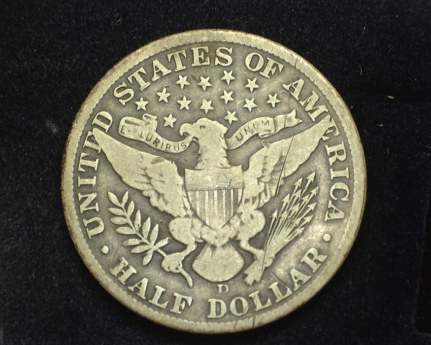 1912 D Barber Half Dollar VG - US Coin