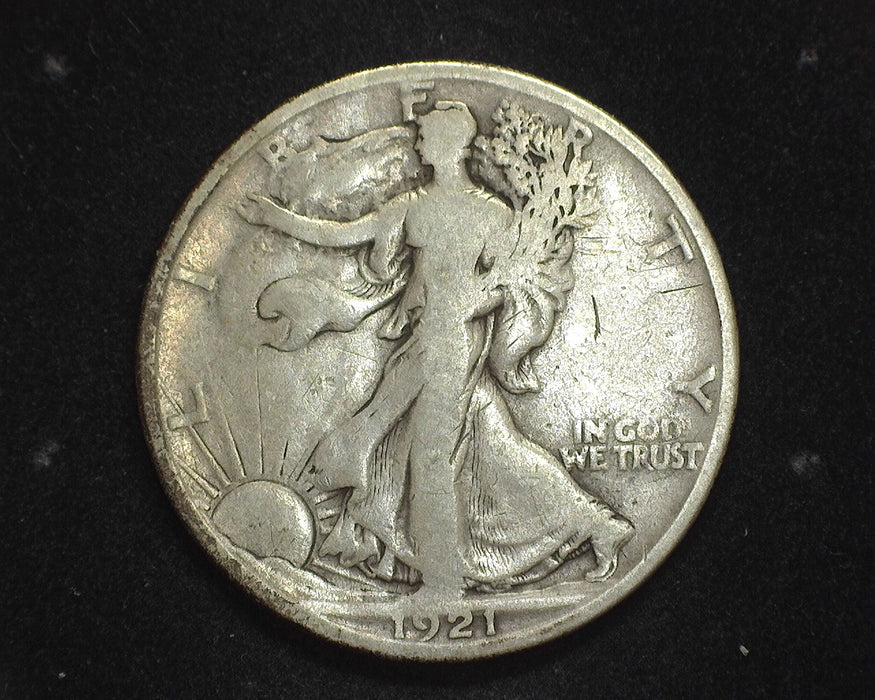 1921 S Liberty Walking Half Dollar VG - US Coin