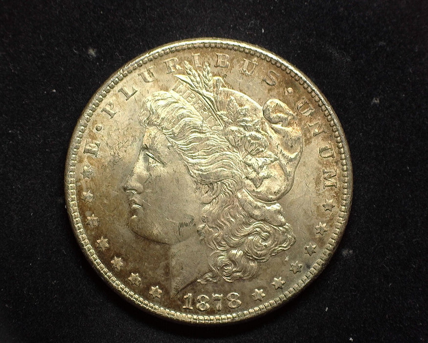 1878 7/8 Strong Morgan Dollar BU Nicely toned - US Coin