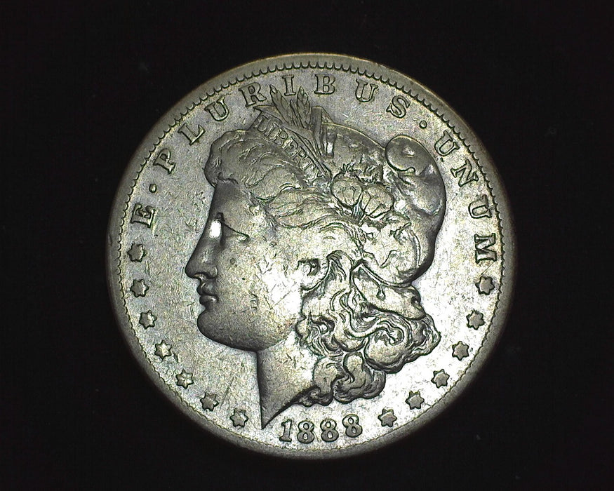 1888 S Morgan Dollar F Cleaned - US Coin