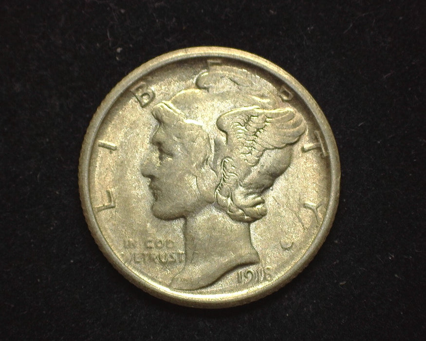 1918 S Mercury Dime XF - US Coin