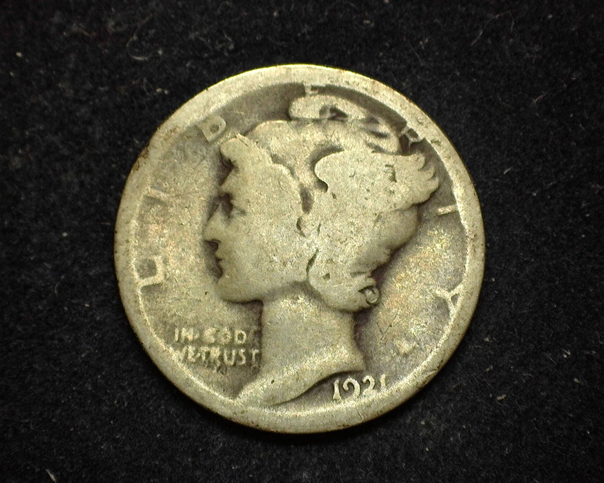 1921 Mercury Dime AG - US Coin