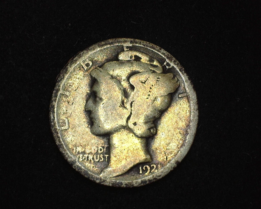 1921 Mercury Dime AG - US Coin