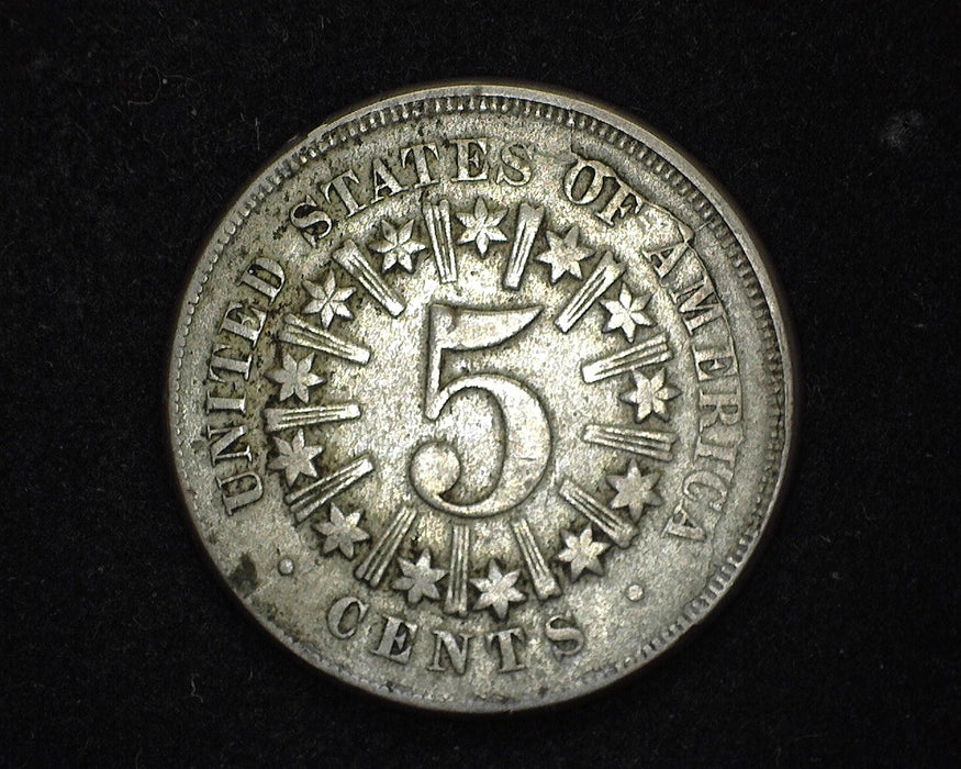 1866 Rays Shield Nickel F/VF - US Coin