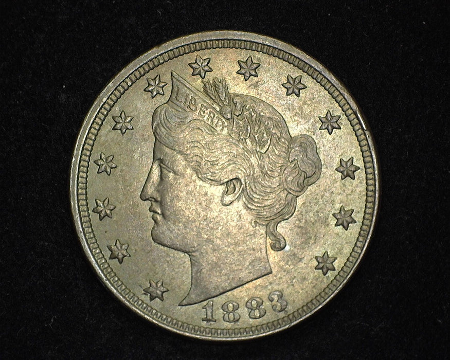 1883 Liberty Head Nickel AU No Cents - US Coin