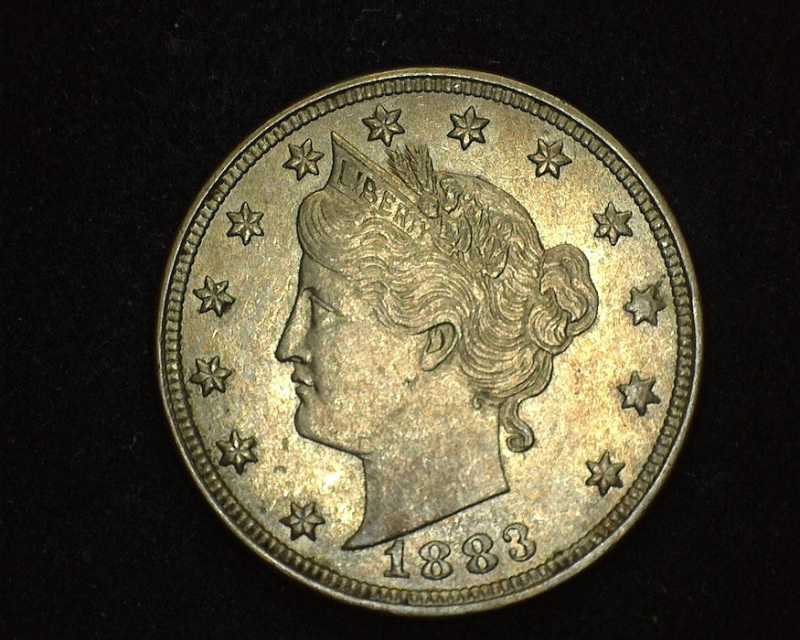 1883 Liberty Head Nickel AU No Cents - US Coin