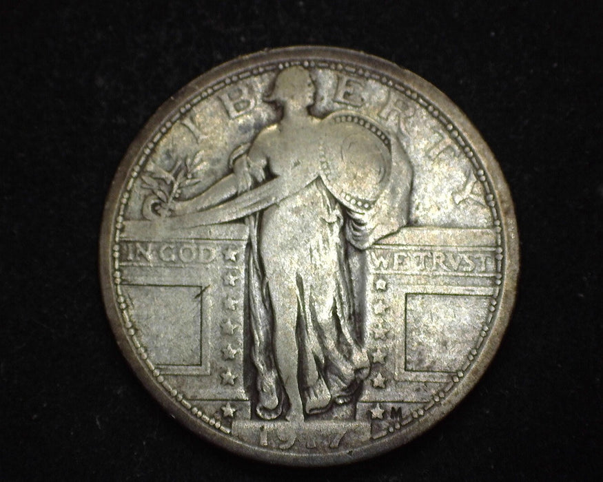 1917 Type 1 Standing Liberty Quarter VG - US Coin