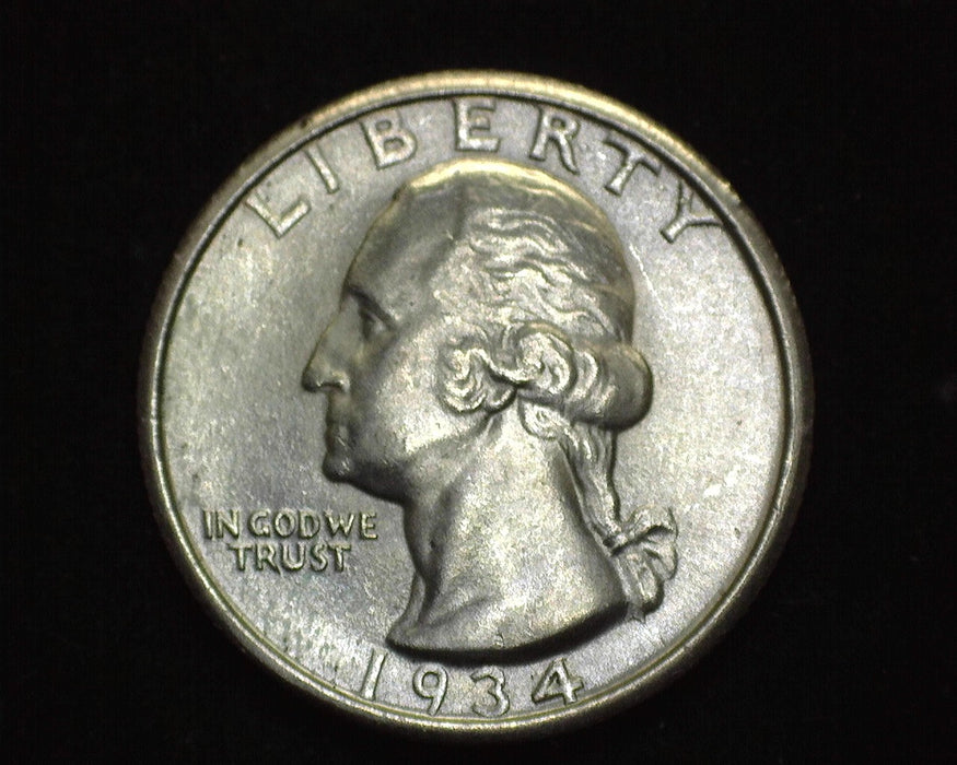 1934 Washington Quarter BU Heavy motto - US Coin