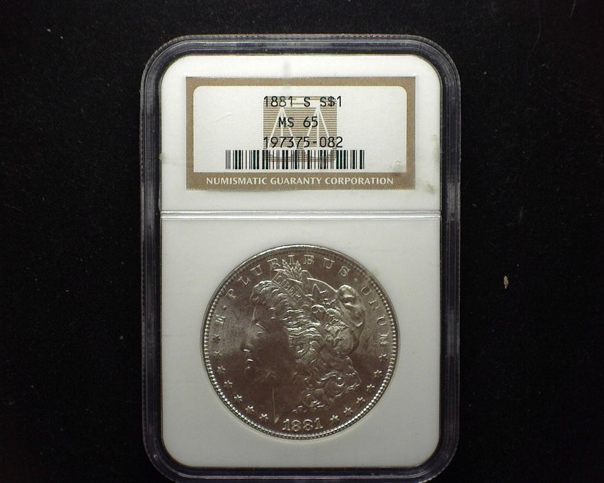 1881 Morgan Silver Dollar NGC MS65 - US Coin