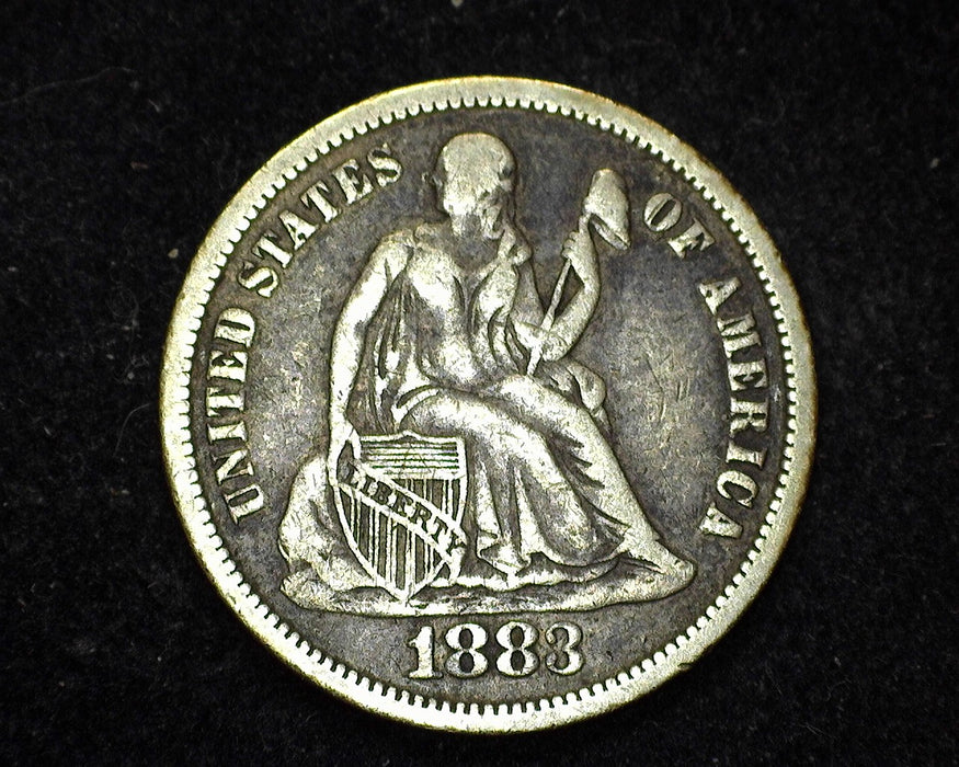 1883 Liberty Seated Dime F - US Coin