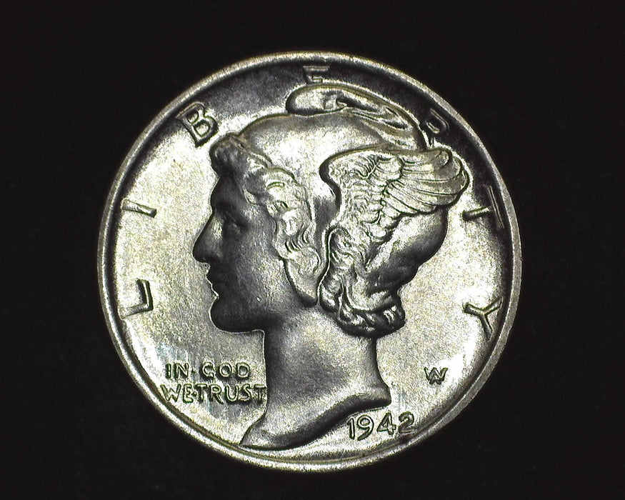 1942 Mercury Dime BU MS65 FSB - US Coin