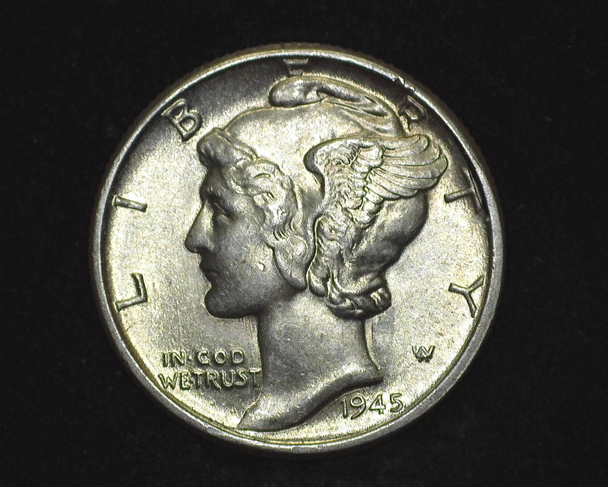 1945 Mercury Dime BU Choice - US Coin