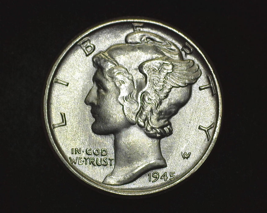 1945 Mercury Dime BU Gem! - US Coin