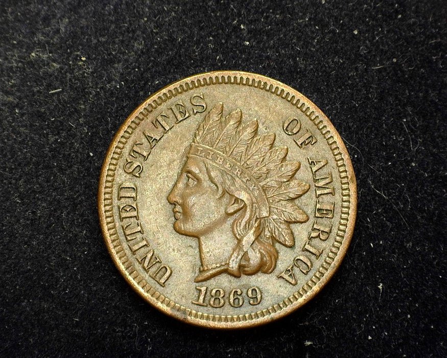 1869 Indian Head Penny/Cent XF - US Coin