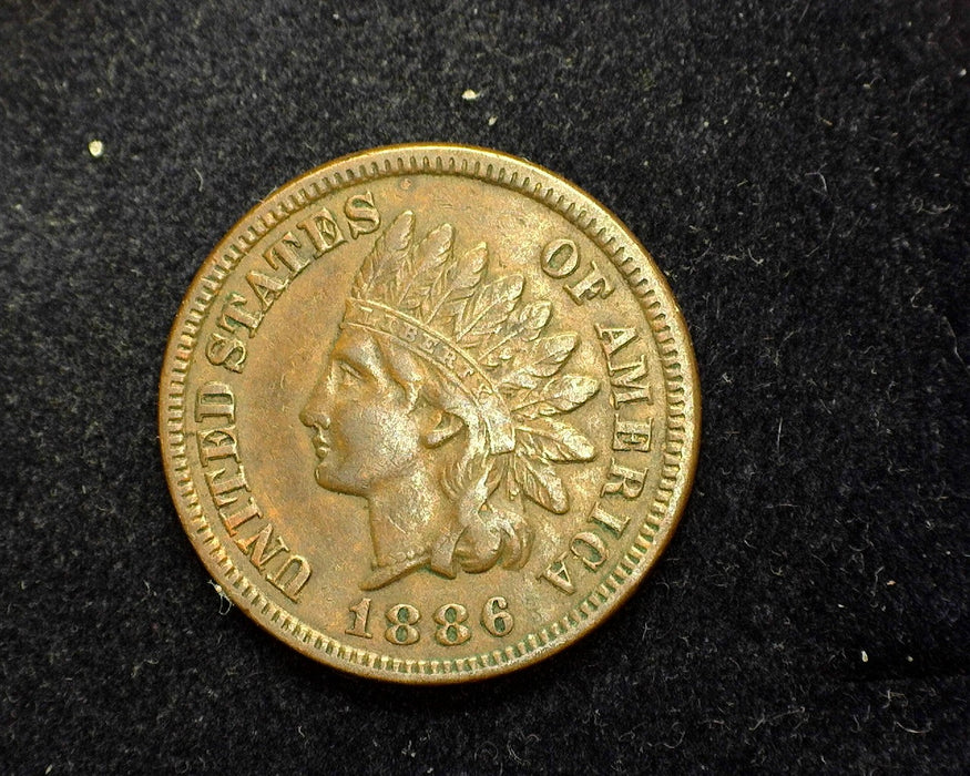 1886 Type II Indian Head Penny/Cent VF/XF - US Coin