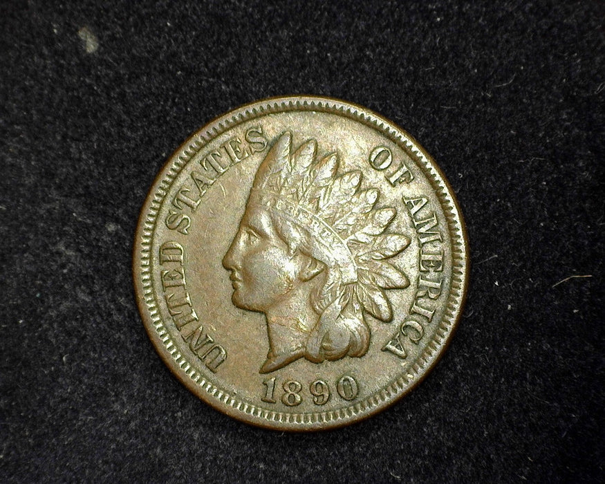 1890 Indian Head Penny/Cent VF - US Coin