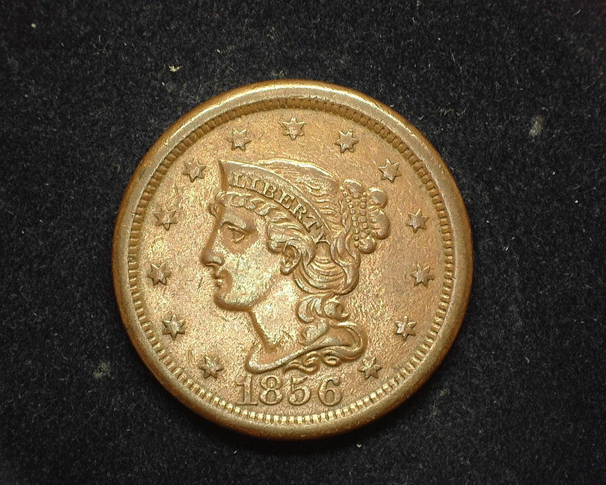 1856 Matron Head Large Cent XF Upright 5 - US Coin