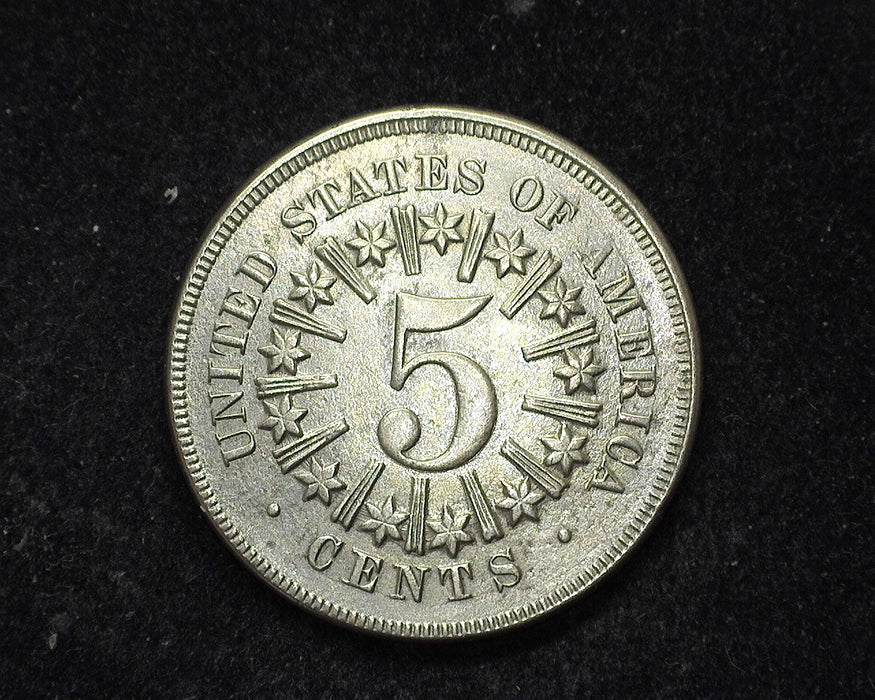 1866 Rays Shield Nickel XF - US Coin