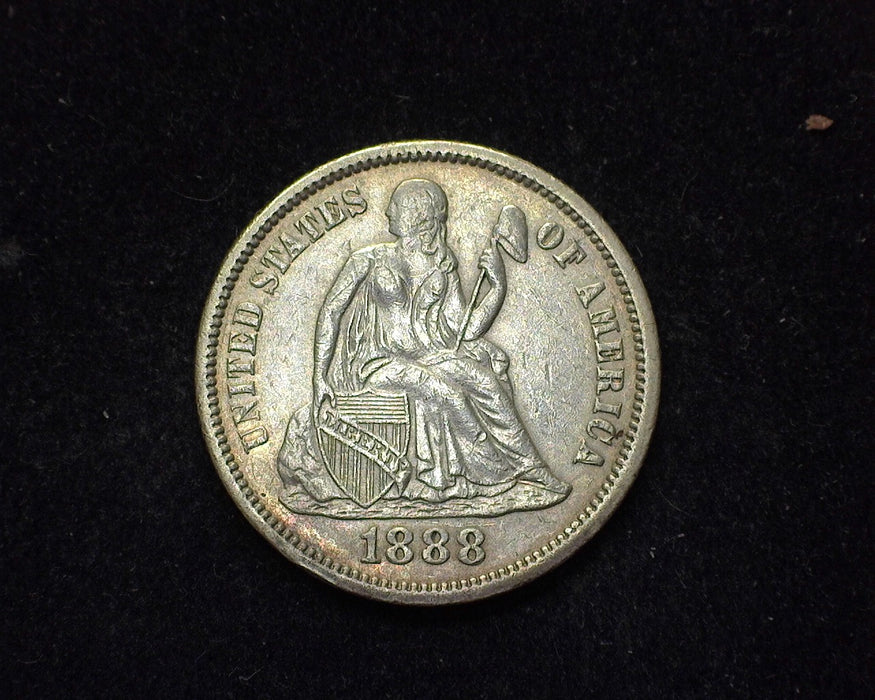 1888 Liberty Seated Dime XF - US Coin