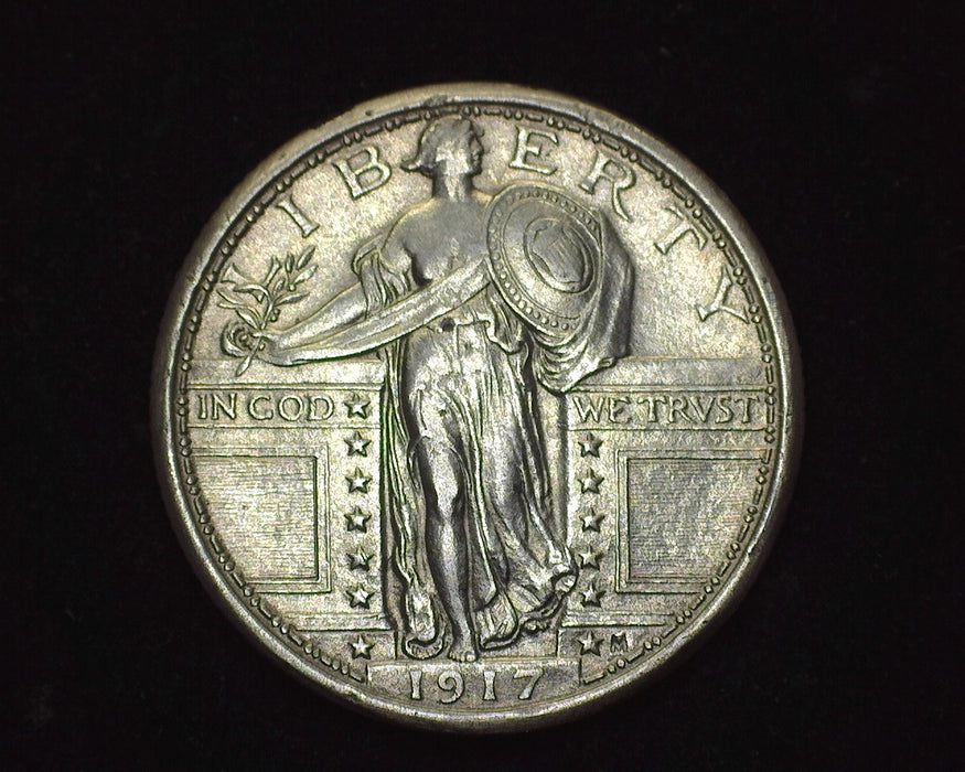 1917 Type I Standing Liberty Quarter AU - US Coin