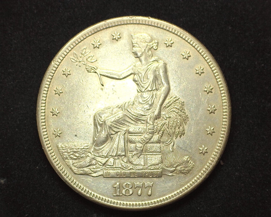 1877 S Trade Dollar AU - US Coin