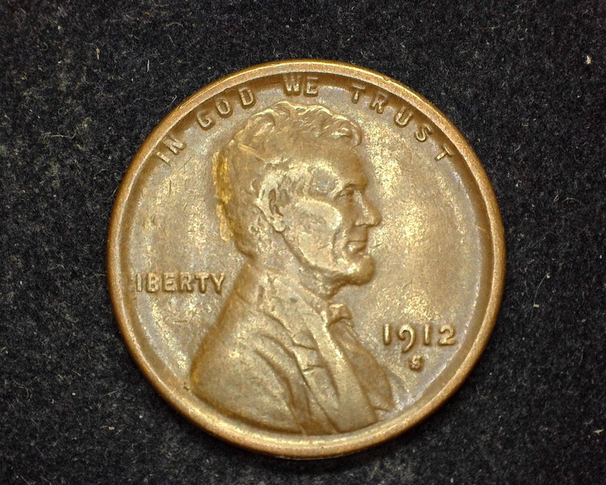 1912 S Lincoln Wheat Cent VF - US Coin