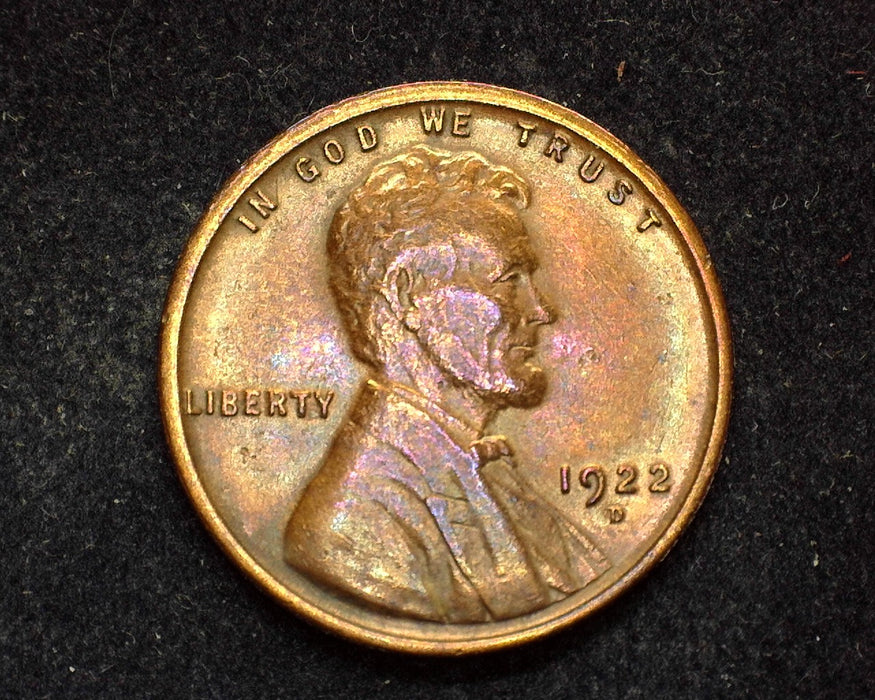 1922 D Lincoln Wheat Cent XF - US Coin