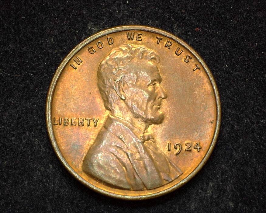 1924 Lincoln Wheat Cent UNC MS60 - US Coin