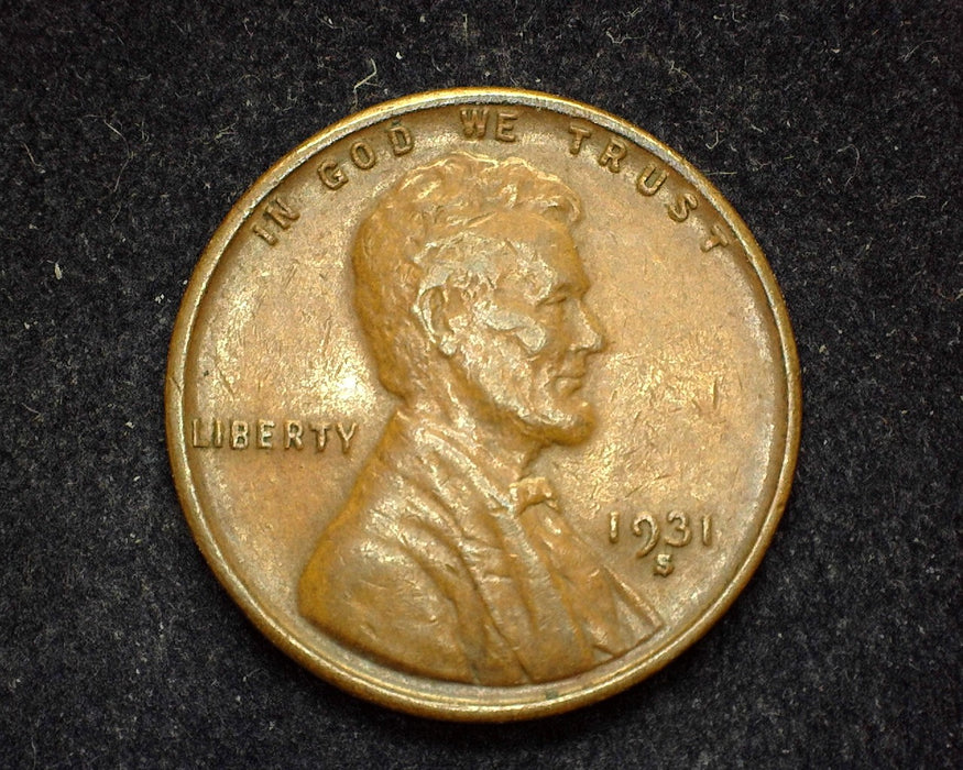 1931 S Lincoln Wheat Cent XF - US Coin