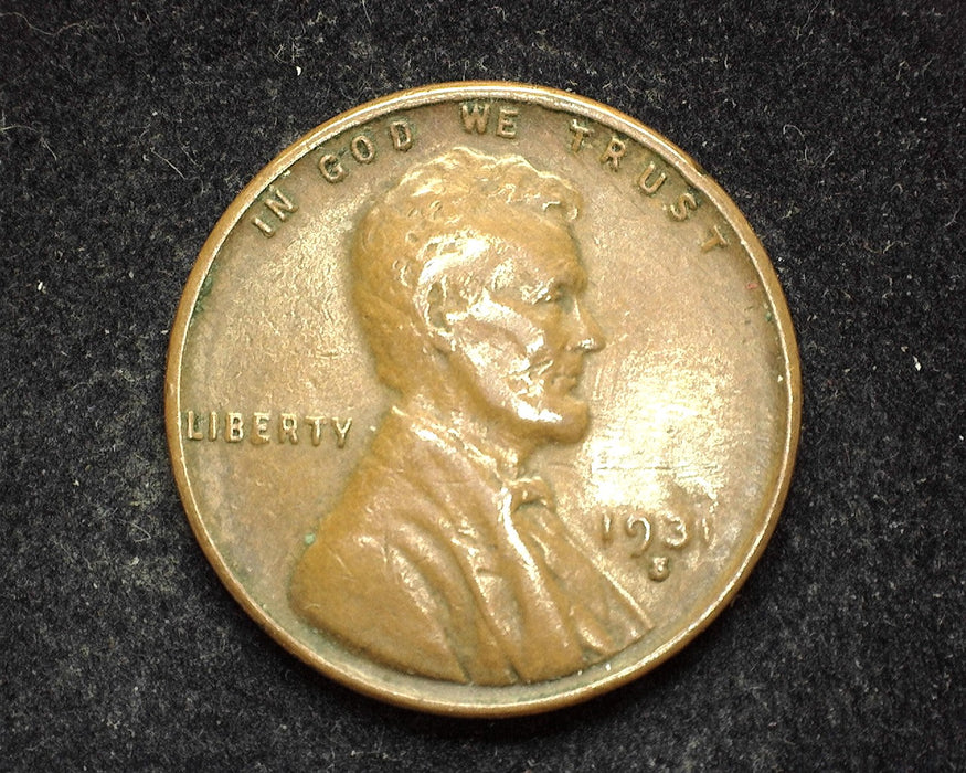 1931 S Lincoln Wheat Cent VF - US Coin