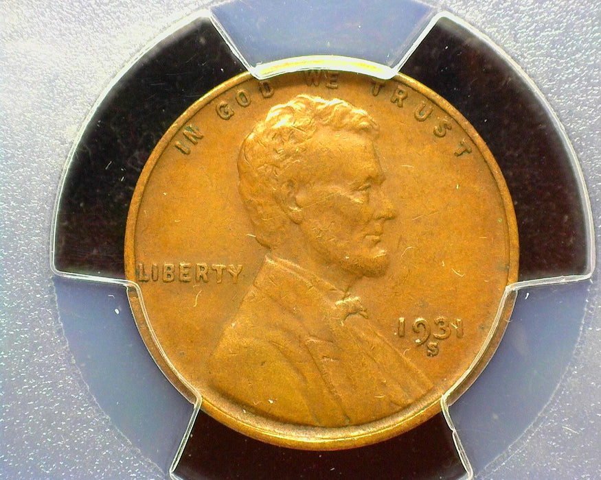 1931 S Lincoln Wheat Cent PCGS XF 45 - US Coin