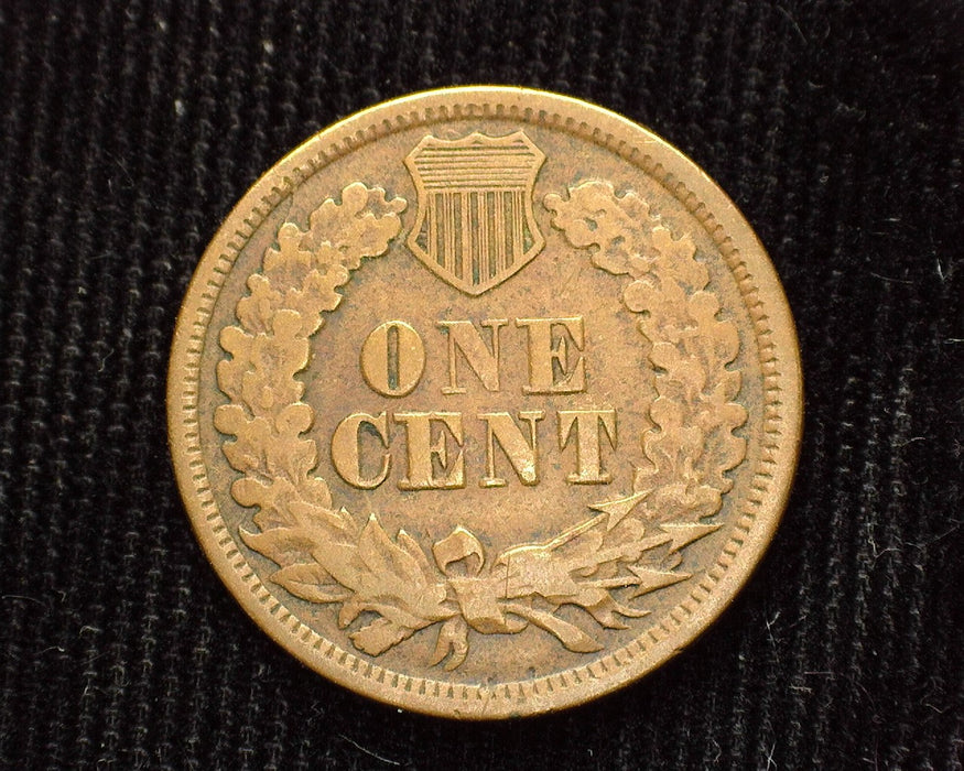 1864 L Pointed Bust Indian Head Penny/Cent F - US Coin