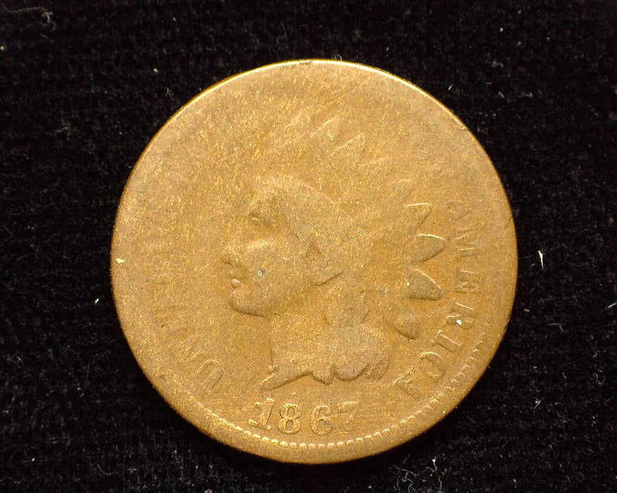 1867 Indian Head Penny/Cent AG - US Coin