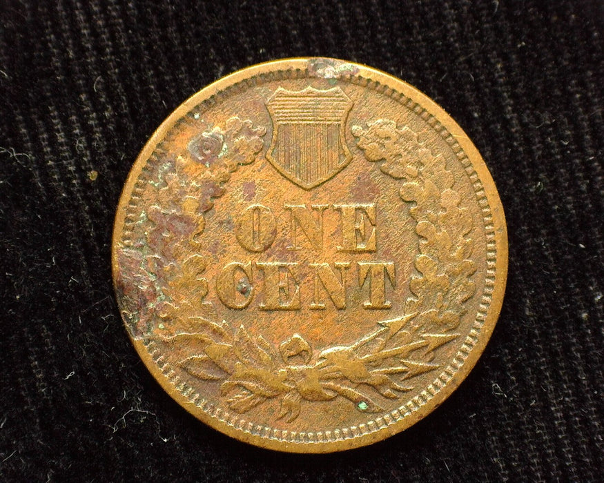 1868 Indian Head Penny/Cent VG Slight Pitting - US Coin