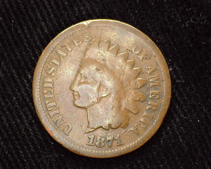 1871 Indian Head Penny/Cent G - US Coin