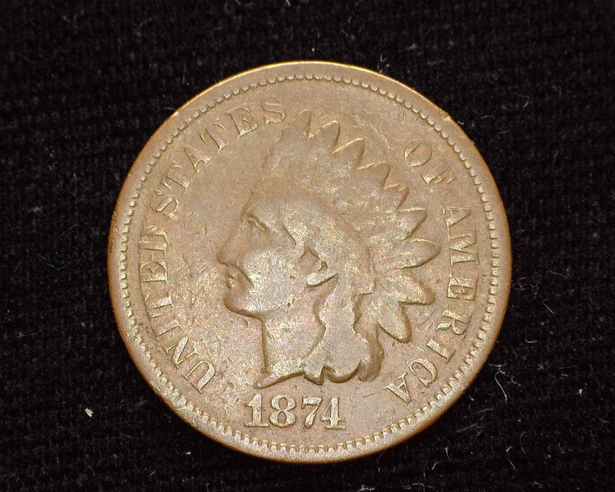 1874 Indian Head Penny/Cent G - US Coin