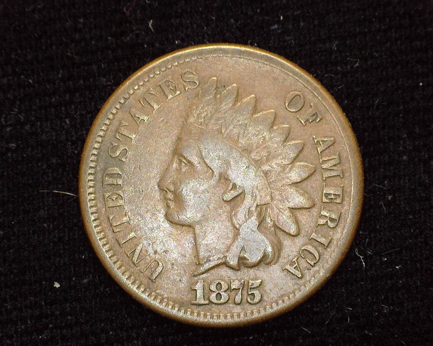 1875 Indian Head Penny/Cent VG - US Coin