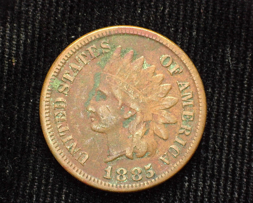 1885 Indian Head Penny/Cent F Corrosion - US Coin