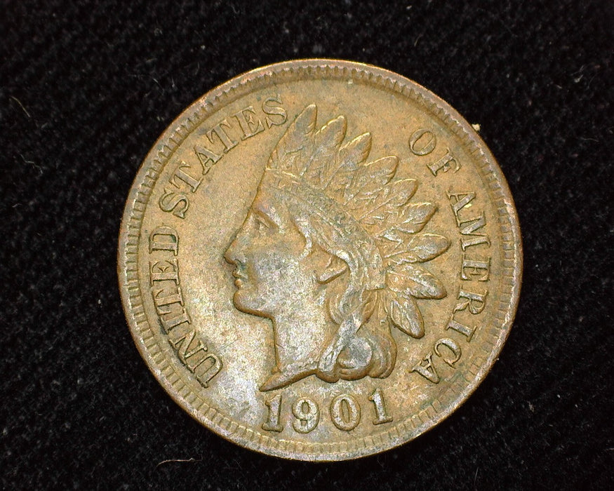 1901 Indian Head Penny/Cent XF - US Coin