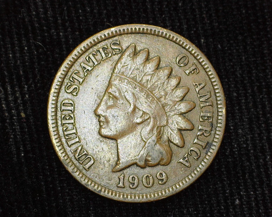 1909 Indian Head Penny/Cent VF - US Coin