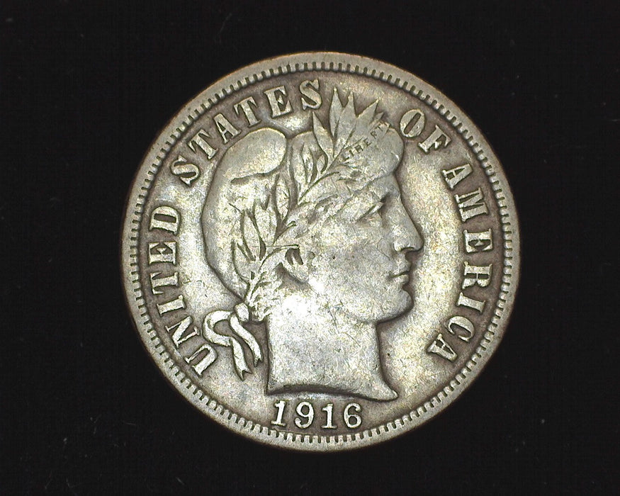 1916 Barber Dime VF - US Coin