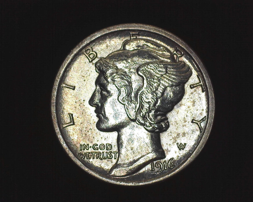 1916 Mercury Dime BU - US Coin