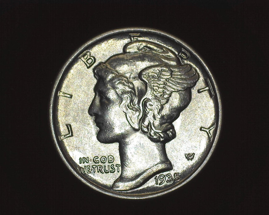 1935 Mercury Dime BU - US Coin