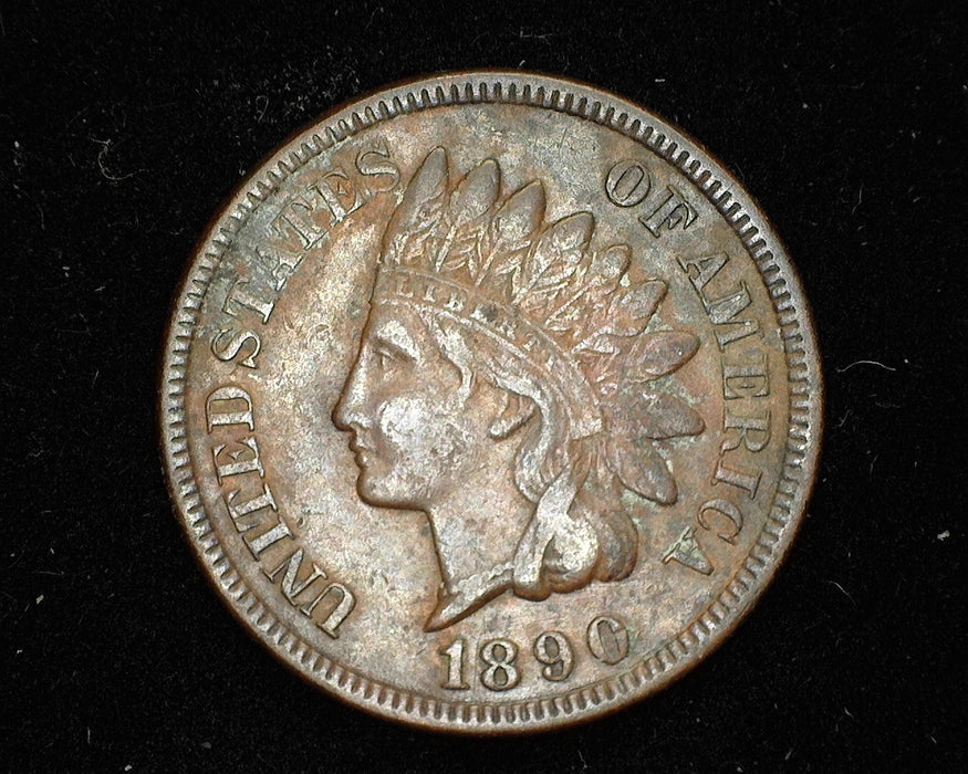 1890 Indian Head Penny/Cent VF - US Coin