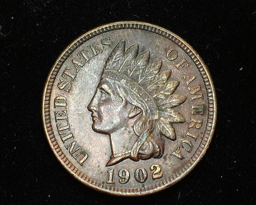 1902 Indian Head Penny/Cent XF - US Coin